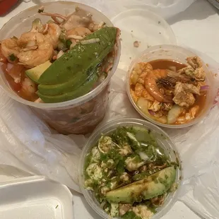 Coctel 701 and Aguachile