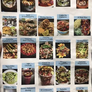 Menu picture