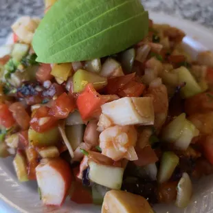 The tostada mixta is delicious!