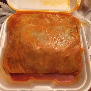 Thats one HUGE MUDAF****N BURRITO!!!