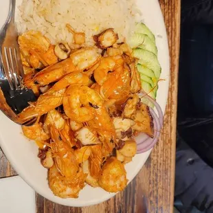 Garlic shrimp!