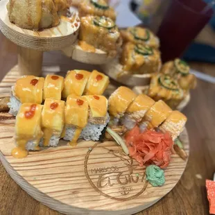 Mango Roll, Samurai Roll, Jalapeño Roll