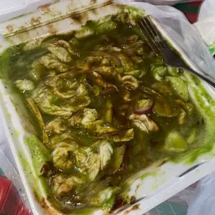 Order de agua Chile Verde