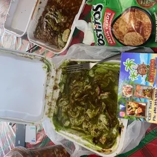 Agua Chiles , coctel camaron , tostado de ceviche .