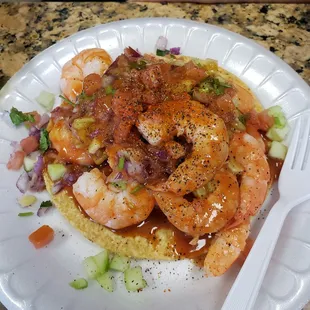 Ceviche de camaron cocido