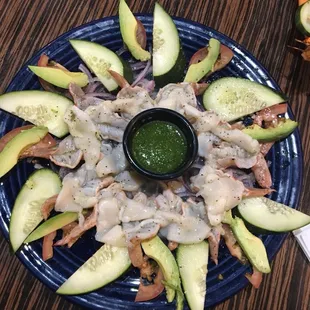 a plate of food on a table