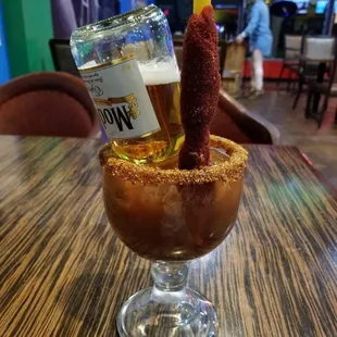 Michelada de tamarindo.