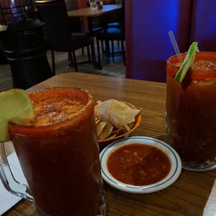 Refreshing Micheladas!