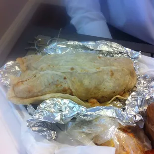 Chicken burrito