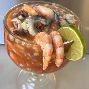 Coctel de camarón/shrimp coctel