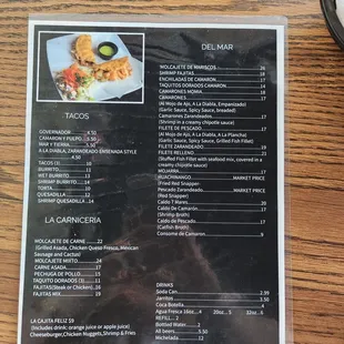 Menu side 2