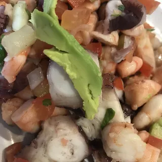 Tostada Camaron Cocido