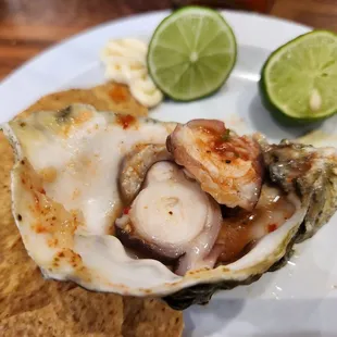 Baked oyster: $5(?)
