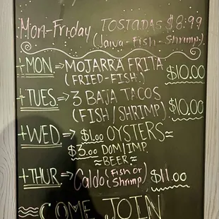 Daily Specials