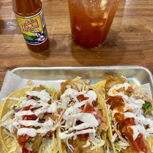 Tuesday Special Fish and Shrimp Tacos
