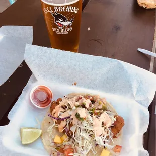 Fish Taco at Fall Brewing