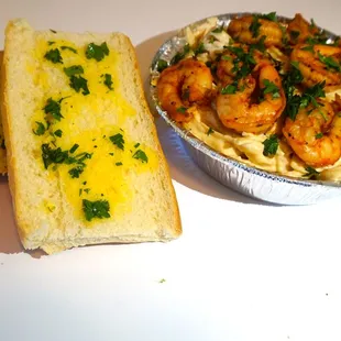 Shrimp Fettuccine Alfredo - $10