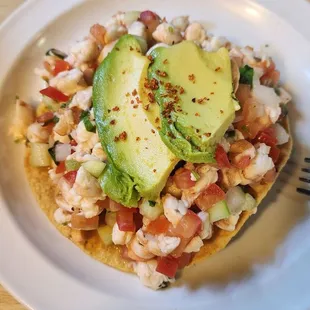 Shrimp Ceviche Tostada
