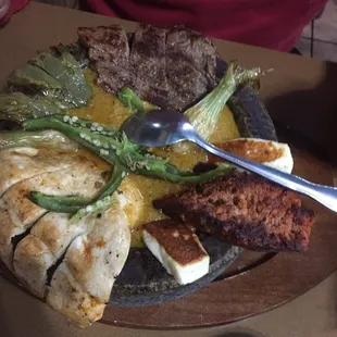 Beast bowl,  It may look shallow but don't be fooled that's all food underneath that broth