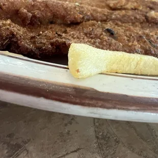 The fry was thicker than the fish so bomb.