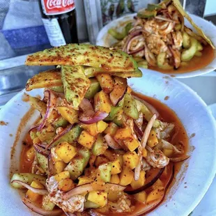 Aguachiles con mango