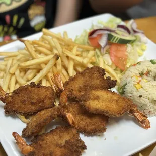 Camarones empanizados