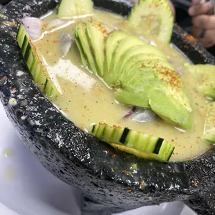 Agua chiles verdes