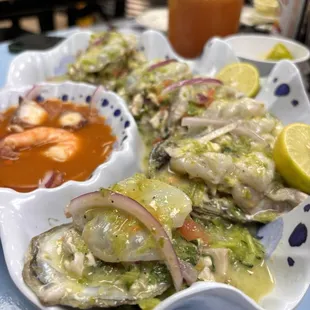 mussels, oysters and mussels, oysters, shellfish, food