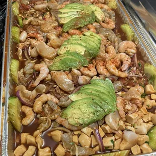 Charola Botana Mixta with Callo de Hacha