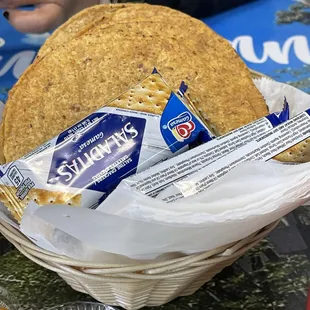 Plenty of tostadas and saltines