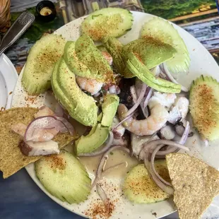 Tostada De Ceviche
