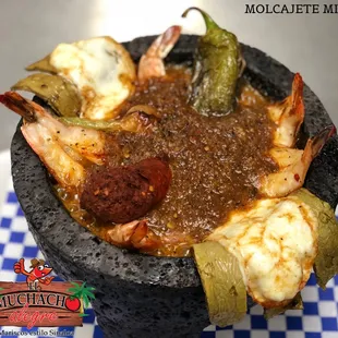 Molcajete Mixto. Cielo, mar y tierra.