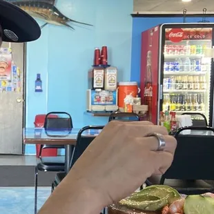 cocktail de cameron y pulpo