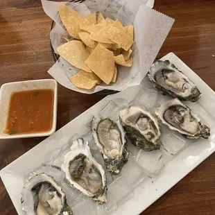 Plain oysters.