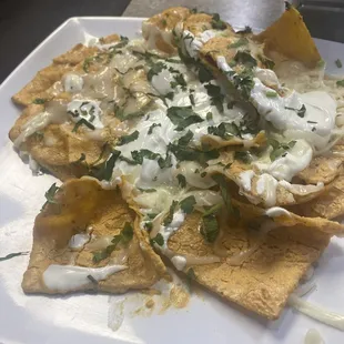 Chilaquiles rojos.