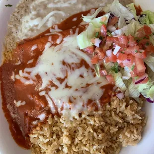 Cheese Enchiladas (Rojo)