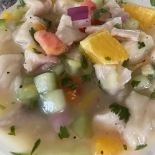 $13/lb pescado ceviche. Good!