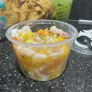 Shrimp mango ceviche