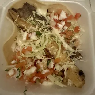 Mushy flavorless fish taco