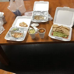 The food as delivered.