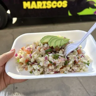 Ceviche de pescado.