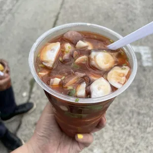 Cocteles camaron campechana