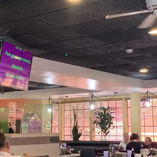 Karaoke in dining area