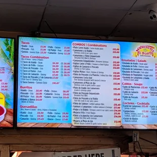 Menu on 3/1/22