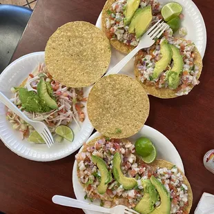 Shrimp Ceviche Tostada