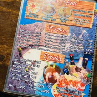 the menu
