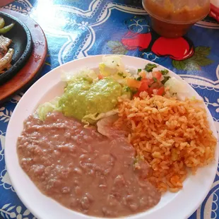 Rice and beans plate