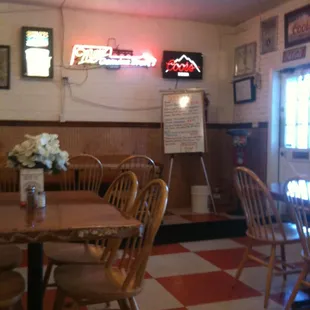 Inside, cleans and cool