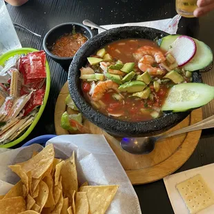 Absolutely delicious seafood cocktail.