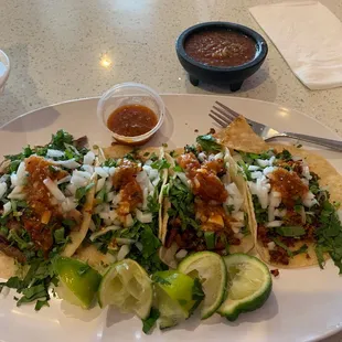 Chorizo, el pastor, carne asada taco